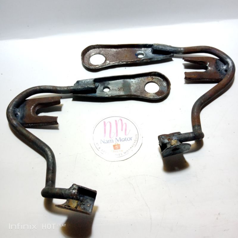 Breket krodong cover lampu 5T5 Yamaha RX k 82-83  RX 135 nos Detail Original sepasang