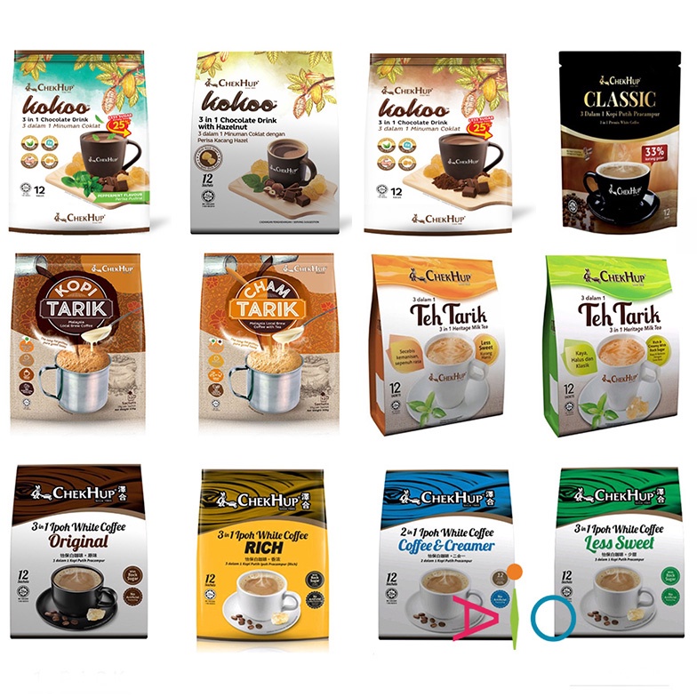 

Laris Chek Hup 3 in 1 Ipoh White Coffee Chekhup Kokoo 3in1 Teh Tarik C88