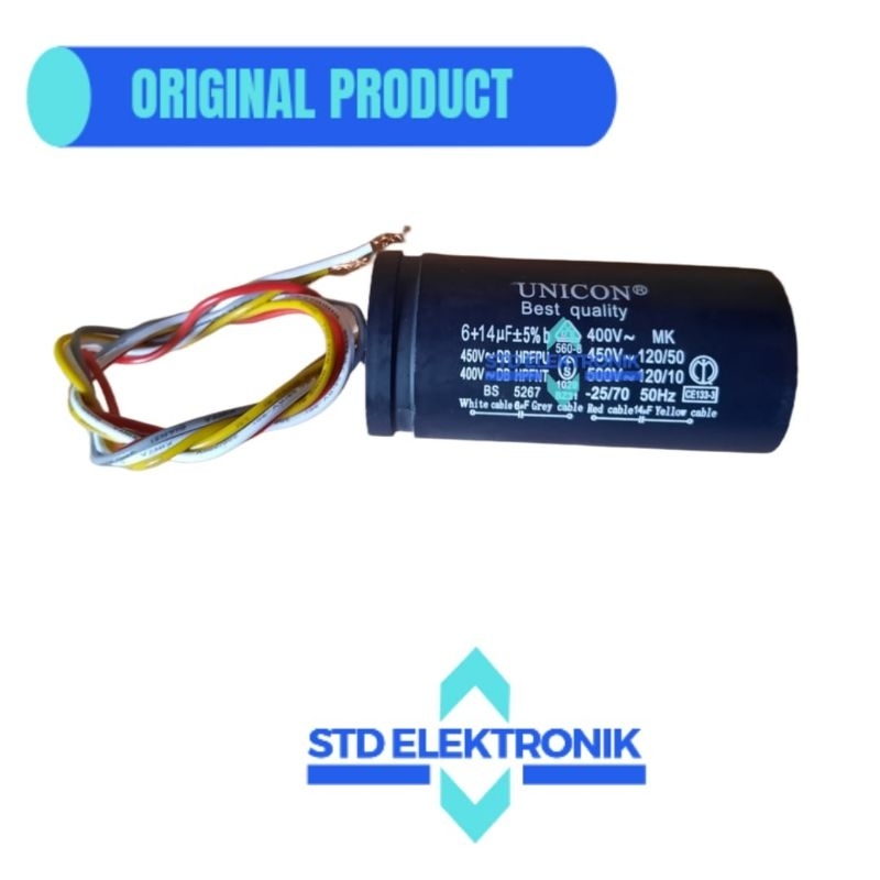 Kapasitor mesin cuci dua tabung denpoo - Kapasitor mesin cuci denpoo 2 tabung