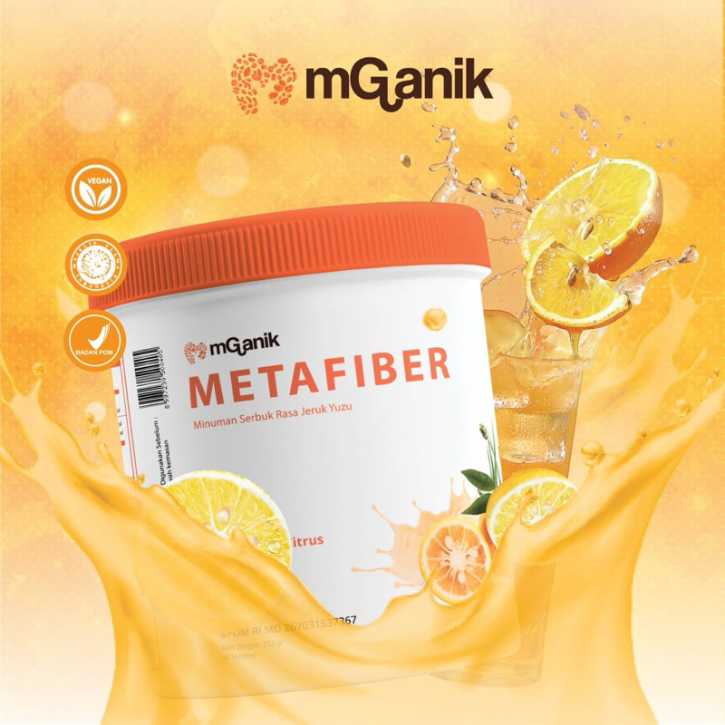 Mganik Metafiber 450 gr Rasa Jeruk Yuzu Gowa/Makassar