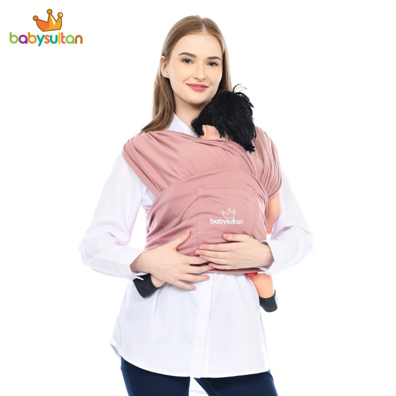 CAL Baby Sultan - Gendongan Bayi Depan M Shape 3in1 Fast Baby Wrap Premium dengan Sash Belt