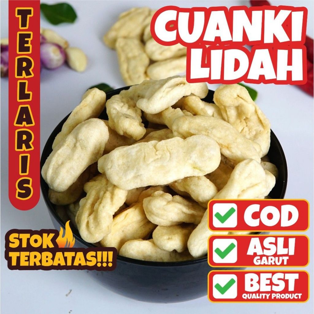 

CUANKI LIDAH 100 Biji TOPING BASO ACI CUANGKI KERING KHAS GARUT