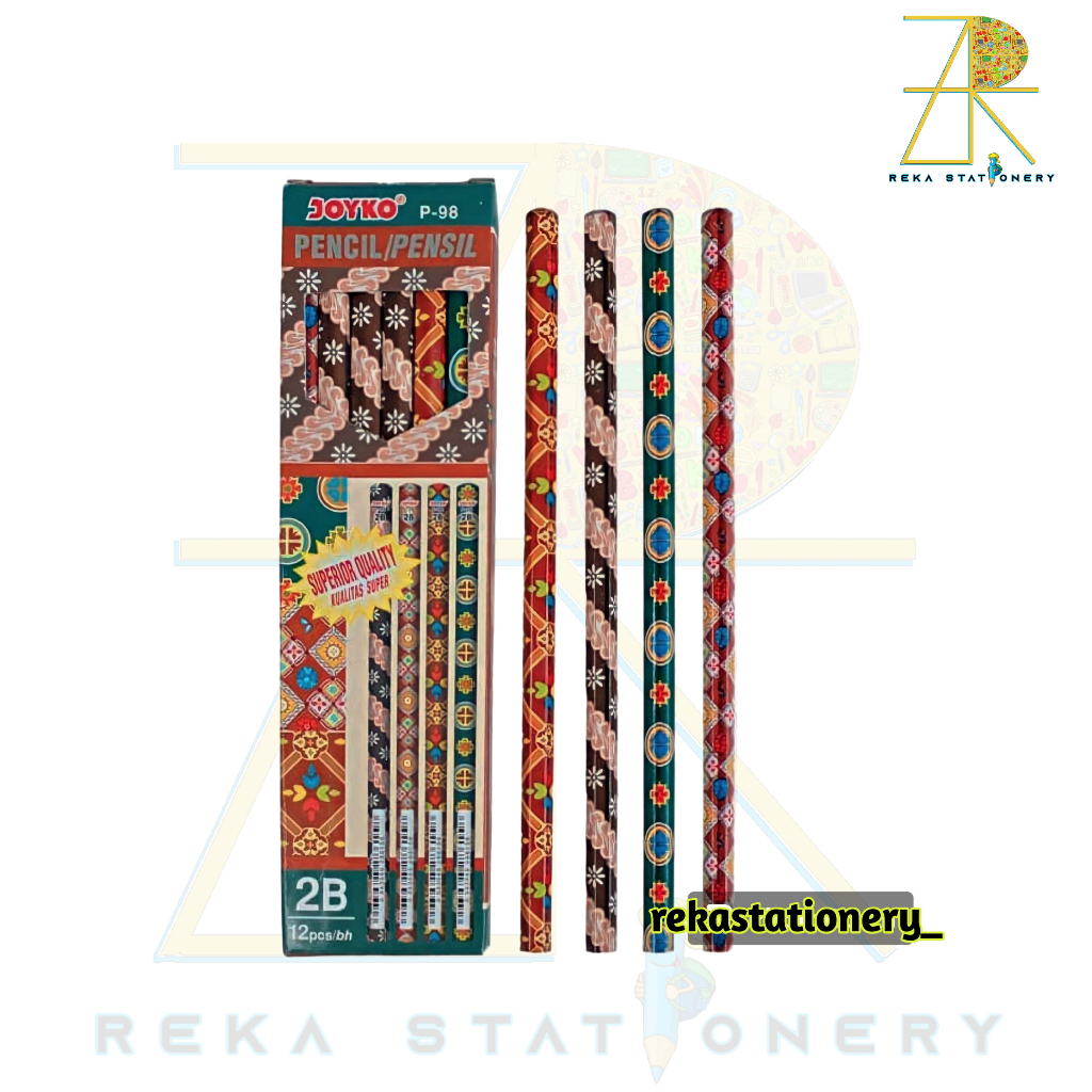 

Pensil 2B Joyko P-98 - Harga 1 Pack, Mudah Digunakan untuk Menulis dan Menggambar