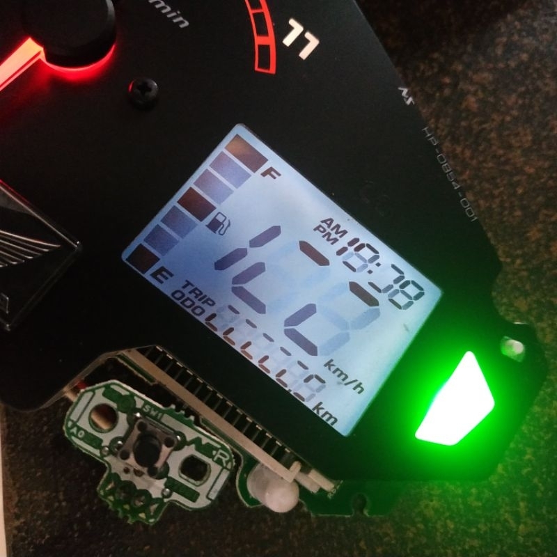 LCD speedometer spidometer megapro new mono original second