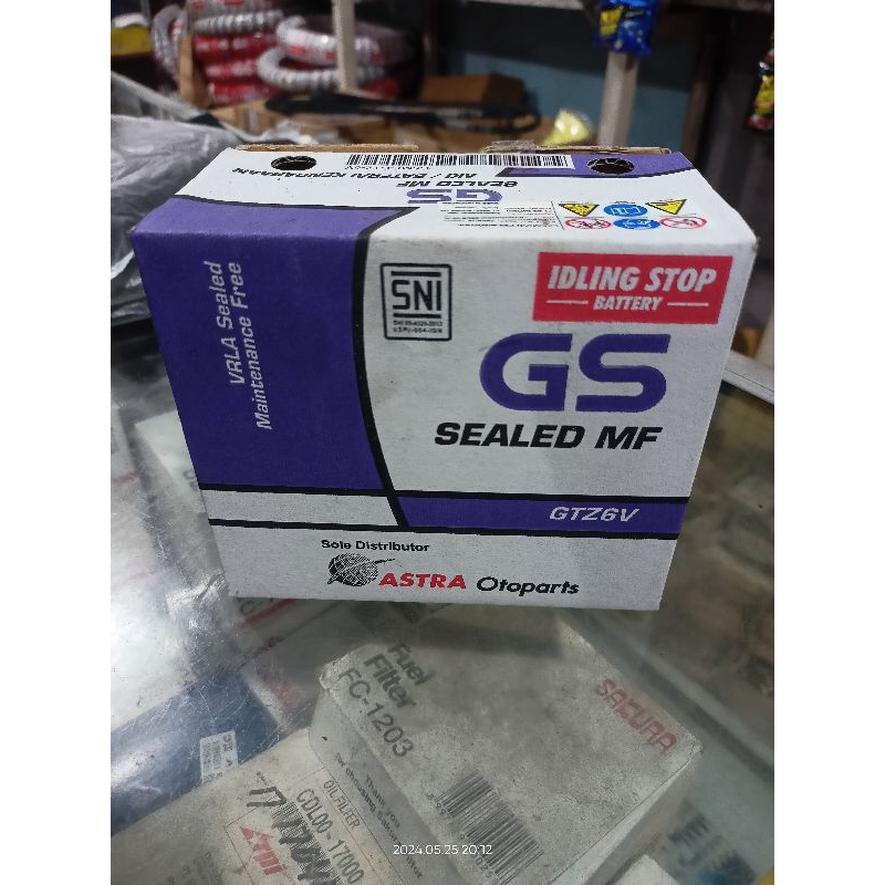 Aki GS ASTRA GTZ6V Scoopy ISS, Vario 125, Beat ISS dll