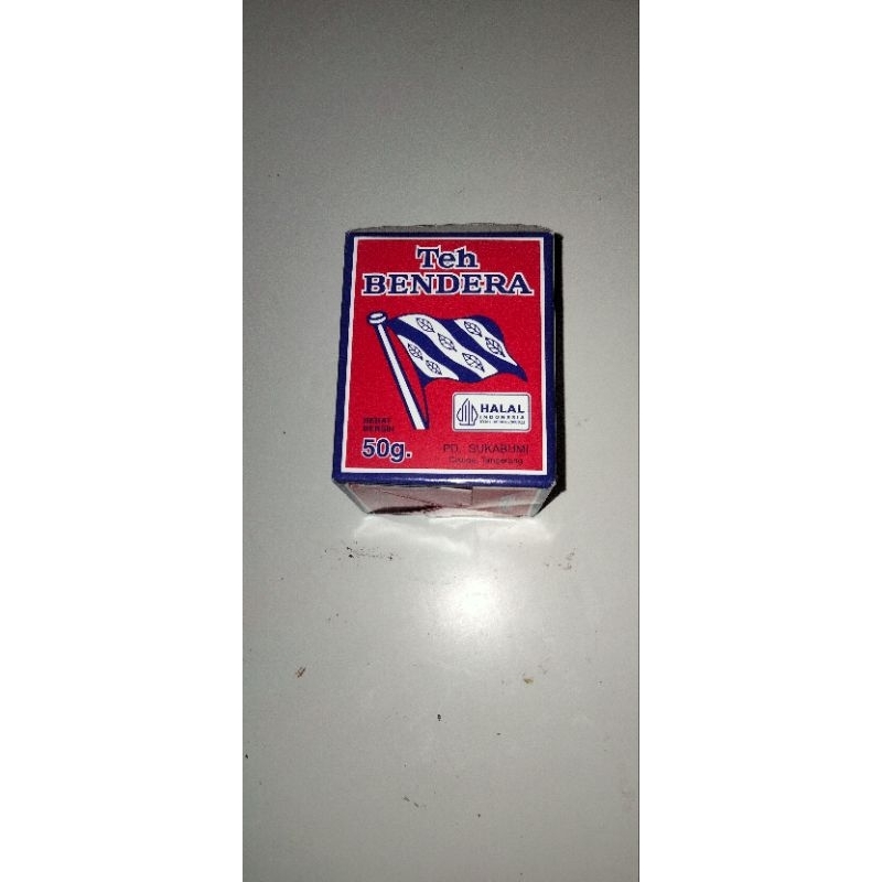 

TEH BENDERA Ukuran50gram