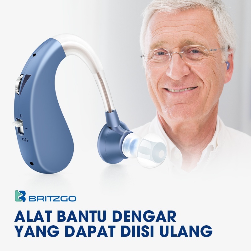 Rechargergeable Alat Pendengaran Telinga Alat Bantu Dengar Mini Digital