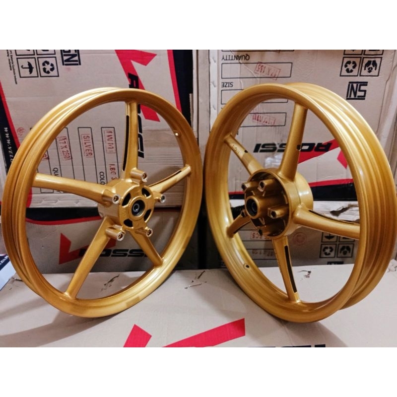 Velg mx-king150. Set Depan Belakang Gold