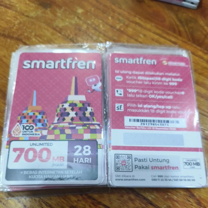 Voucher smartfren unlimited lite 700mb/hari
