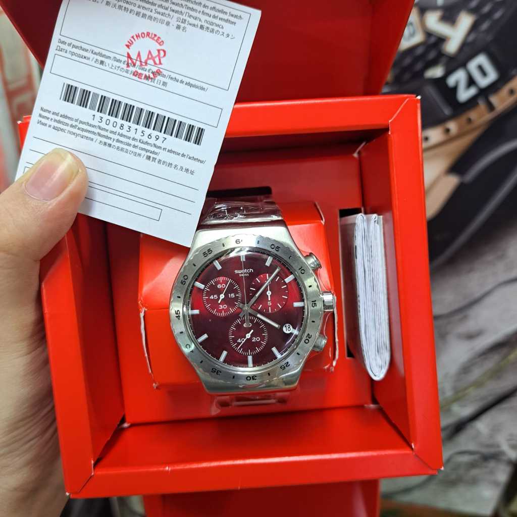 SWATCH YVS499G Irony Jam Tangan Pria Original