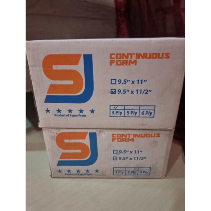 

paper pryns continuous form 9.5 x 11/2 3 play sj orange ( 1 lembar dibagi 2) - warna
