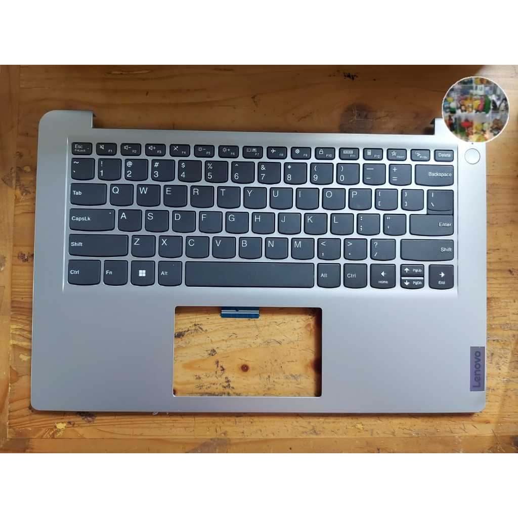 Palmrest Keyboard Lenovo Ideapad 1 14IGL7 Palmrest Casing Tengah Lenovo Ideapad 1 14IGL7 Silver