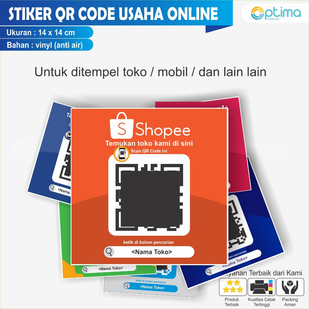 

Stiker nama usaha di shopee