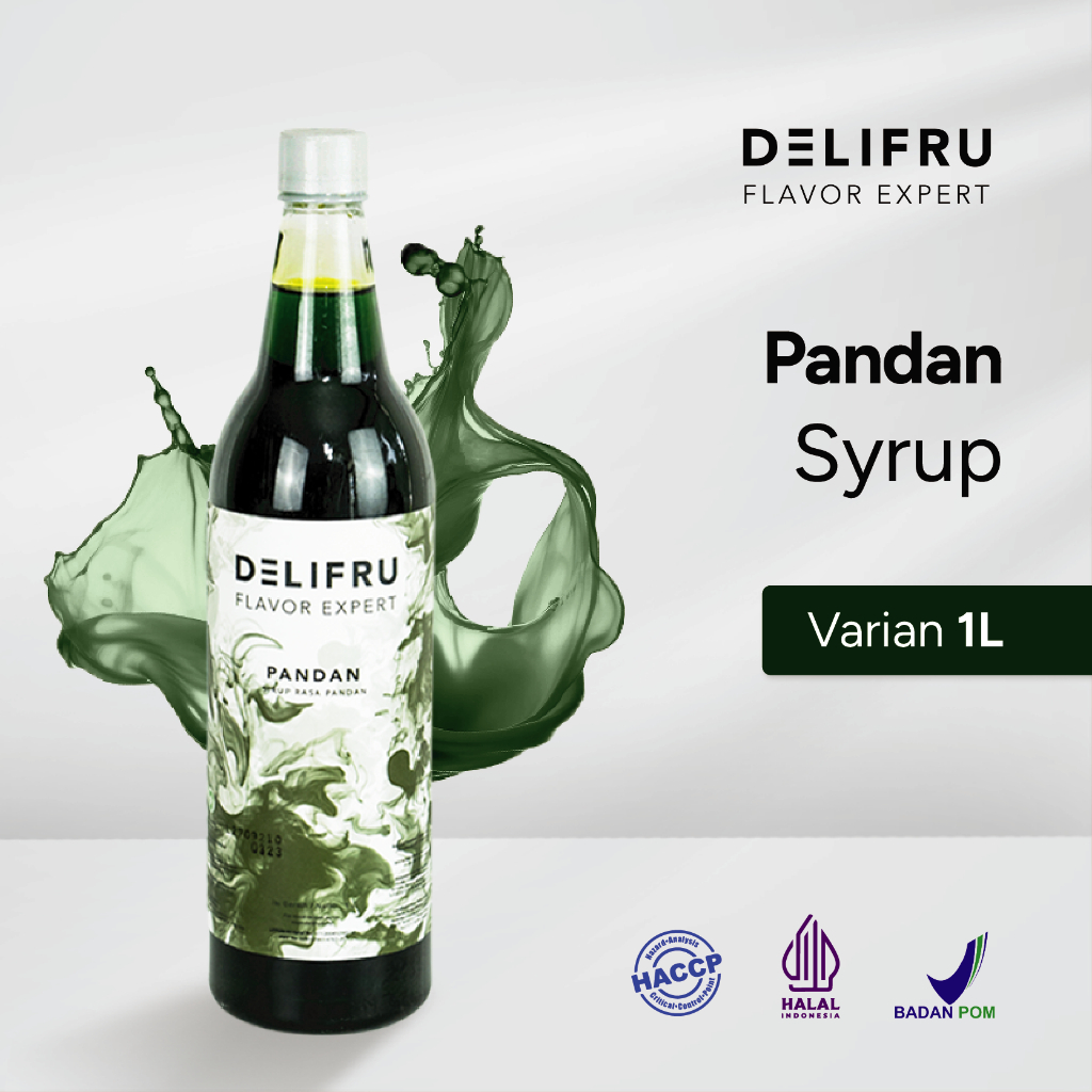 

Delifru Pandan Syrup 1 Liter - Sirup Pandan