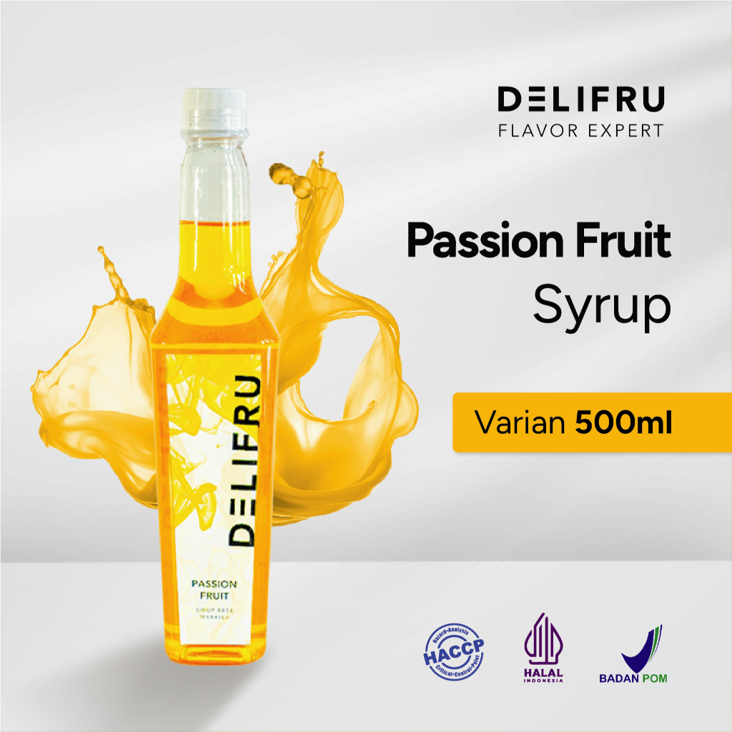 

Delifru Passion Fruit Syrup 500 ml - Sirup Markisa