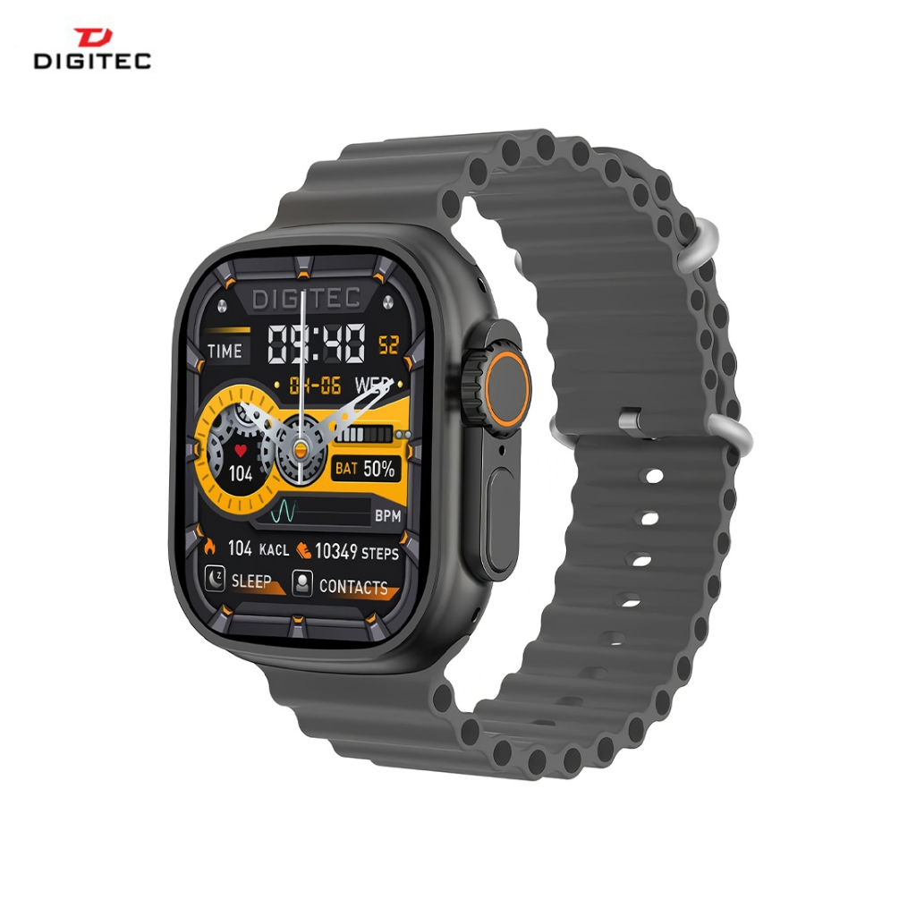 Digitec TRONIC Jam Tangan Smartwatch Original - Grey Rubber Strap