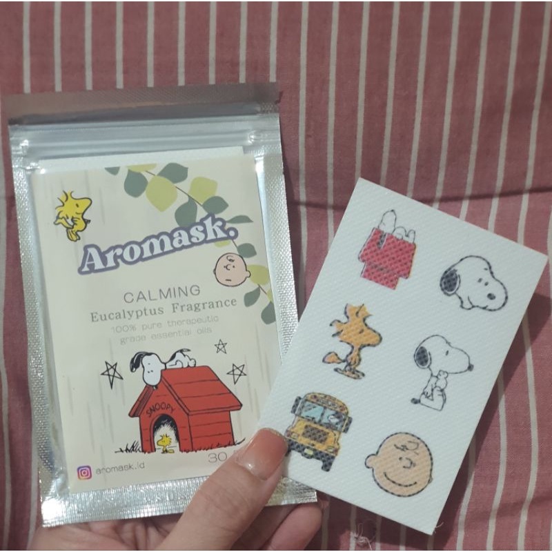 Aromask Aromatherapy Patch Eucalyptus Peppermint Oil Mint | Mask Sticker Arocare Fragrance Vanilla 1