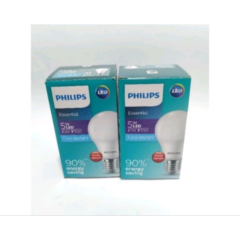 Lampu Philips LED 5 Watt  ESSENTIAL Cahaya Putih