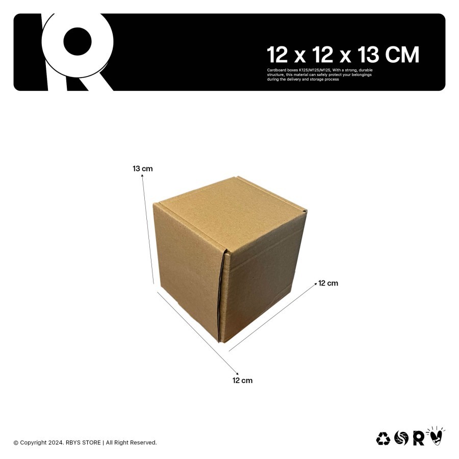 

KARDUS KARTON BOX 12 x 12 x 13 CM | Dus Kardus