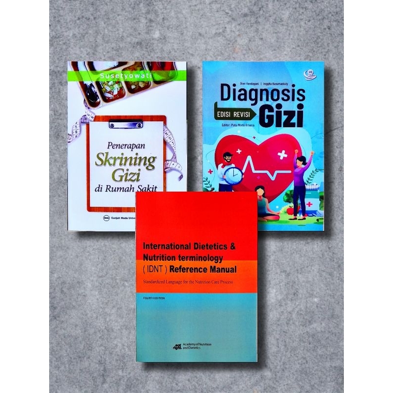 PAKET 3 BUKU GIZI ( DIAGNOSIS GIZI | IDNT | SKRINING GIZI ) TERMURAH