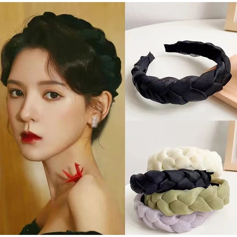 Bando bandana jepang satin Korea || bando jalin jepang