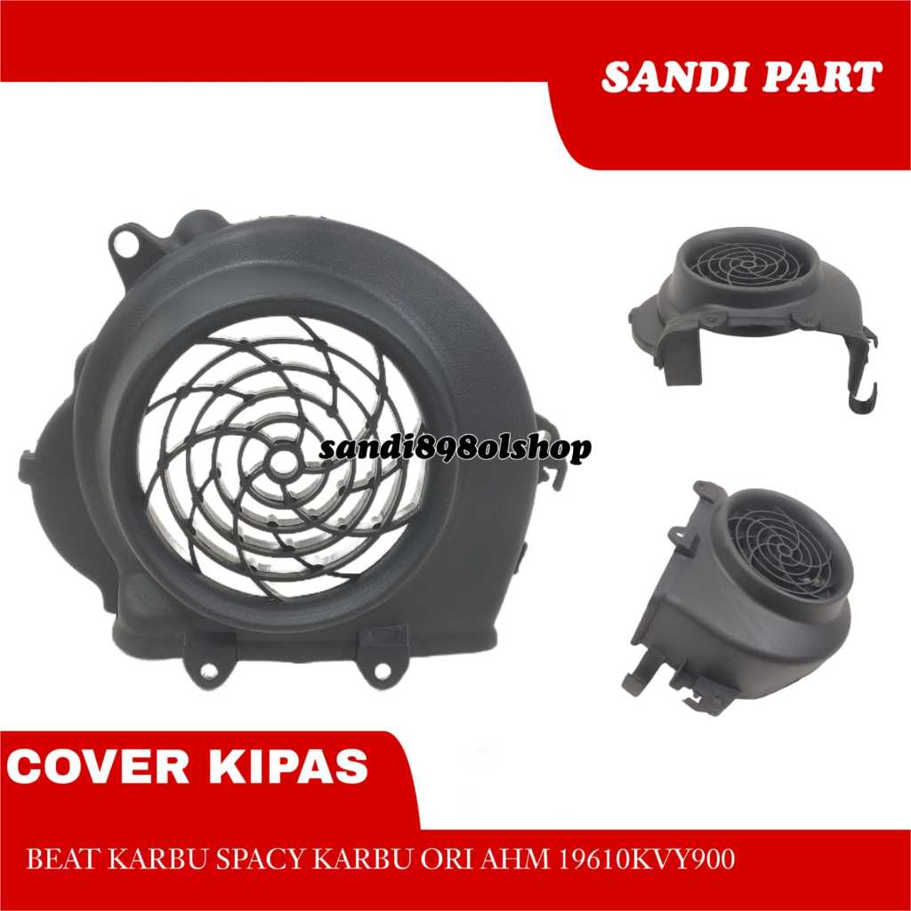 COVER KIPAS MESIN BEAT KARBU SPACY KARBU ORI AHM 119610KVY900