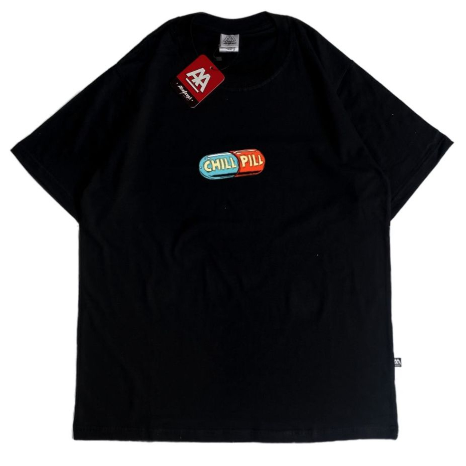 T-SHIRT CHILL PILL / ALIVE ANGEL / KAOS DISTRO / ORIGINAL / KAOS SIMPLE / GAMBAR OBAT / KAOS REMAJA 