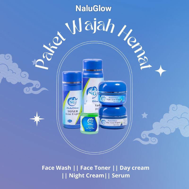 NALU GLOW SKINCARE  BPOM SERIES ACNE WHITENING ULTIMATE || PAKET HEMAT || SKINCARE AMAN