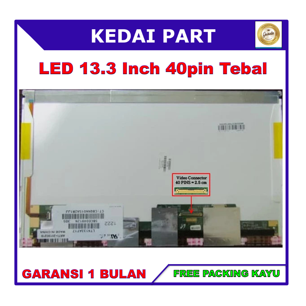 LCD LED Toshiba Portege T230 T230-131 Series 13.3 inch 40 pin