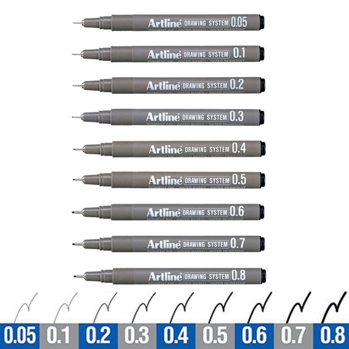 

PULPEN DRAWING PEN ARTLINE 0.3/0.5/0.7/0.8