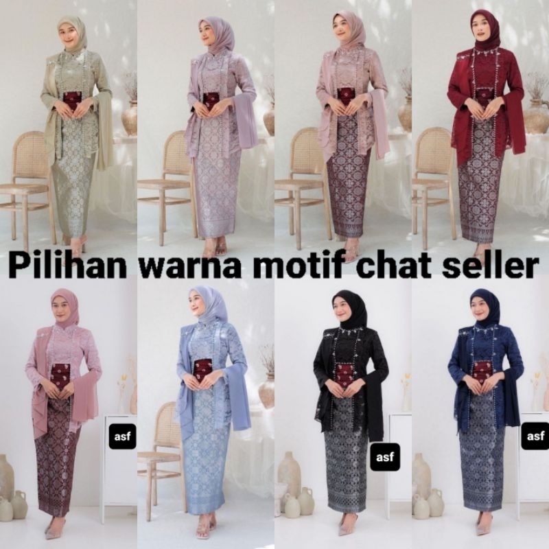 SET KEBAYA KUTUBARU LAKSMI ORI COUPLE KEMEJA PREMIUM / CUSTOM ANAK & SUPER JUMBO / BAJU SETELAN SERA