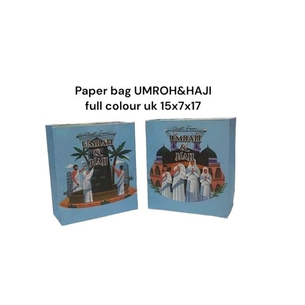 

Paper bag umroh&haji full colour uk 15x7x17