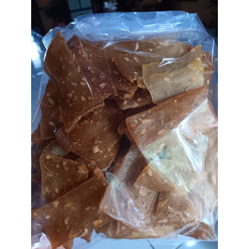 

krupuk tempe mentah 500gr gurih siap goreng