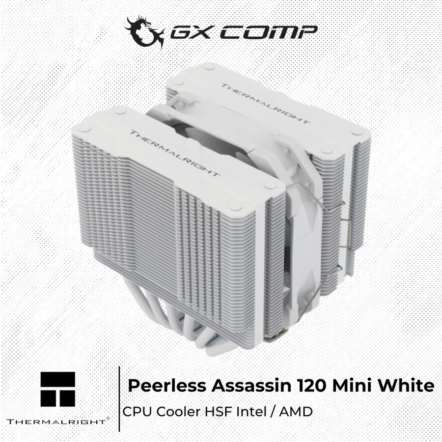 THERMALRIGHT Peerless Assassin 120 Mini White | CPU Cooler 6 Heatpipe HSF Intel / AMD
