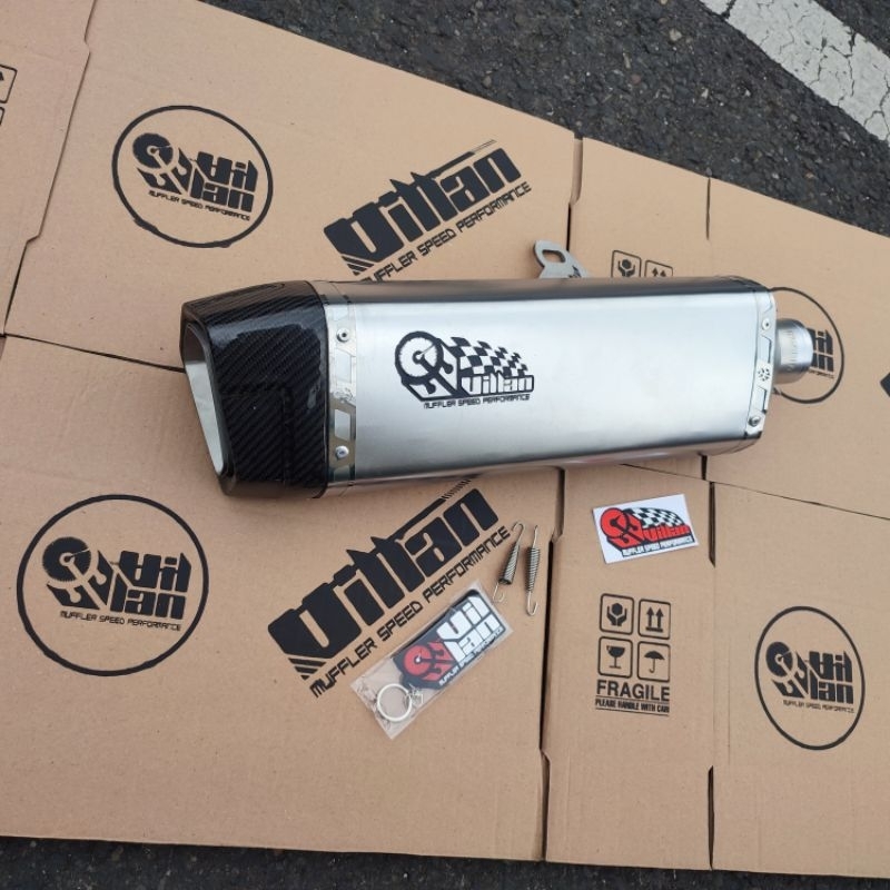Knalpot Villan JR1 Silver Silencer Only