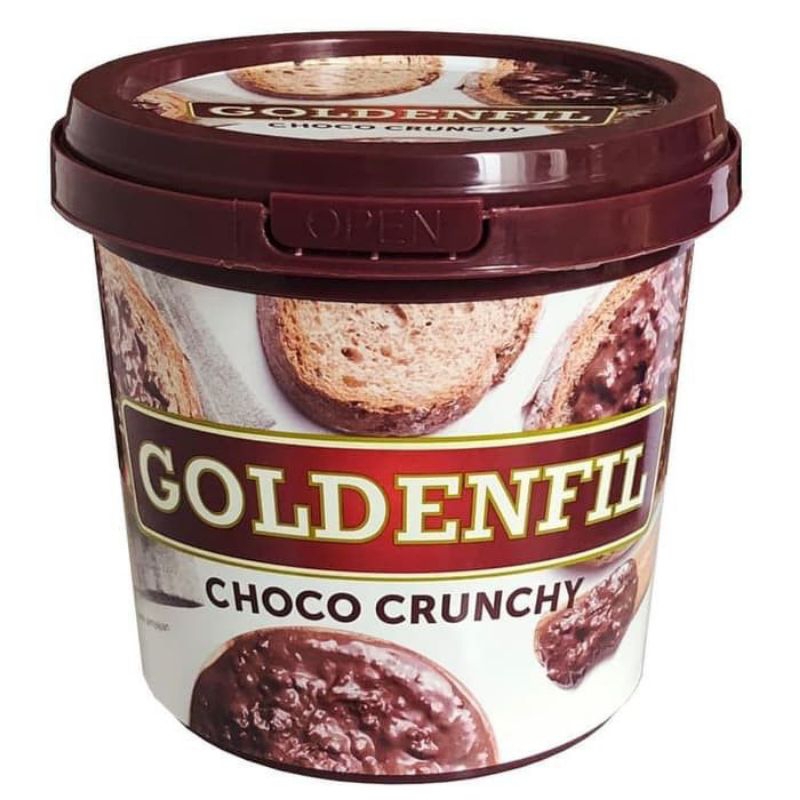 

Goldenfil Choco crunch / Goldenfil selai krispi rasa tiramisu / greentea kemasan ember 1 kg