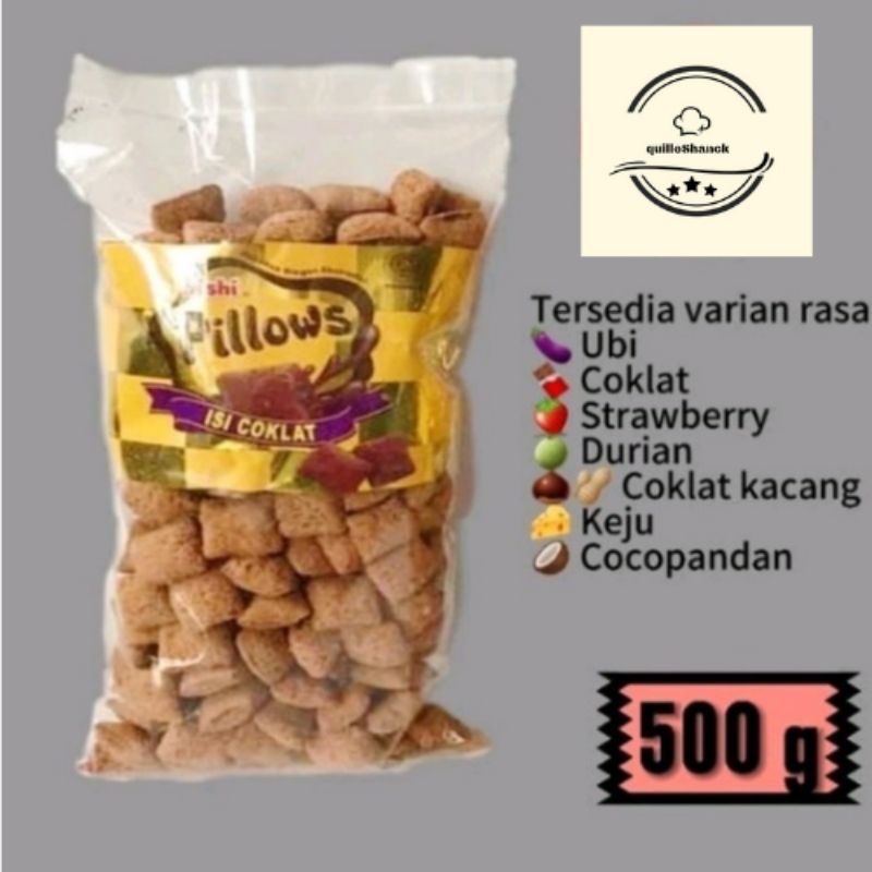 

OISHI PILLOWS 500G ll PUSAT GROSIR SNACK & COKLAT KILOAN ORIGINAL ll CEMILAN INDOFOOD