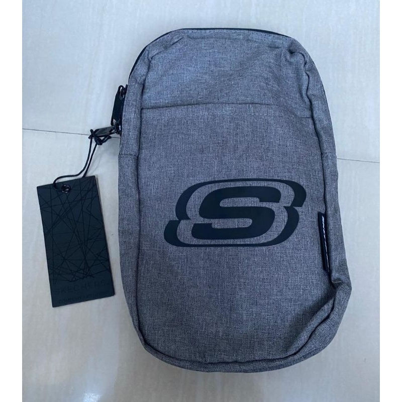 Tas Pria Skechers Abu Selempang Bahu Tas Casual Original Store Terbaru