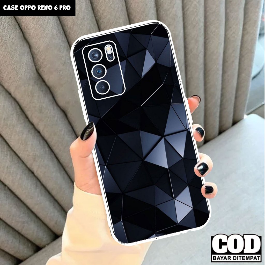Case OPPO RENO 6 PRO - Casing OPPO RENO 6 PRO Motif ( ABSTRAX ) - Softcase Premium Fourside - Bening