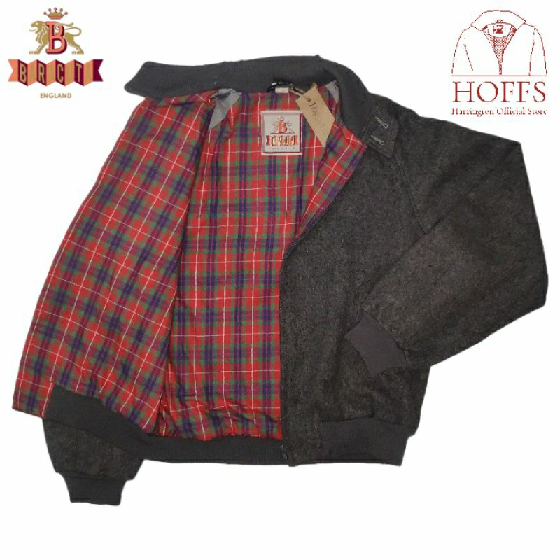 Baracuta G9 Wool Harrington Jacket Grey M 1BARCUTWOOL