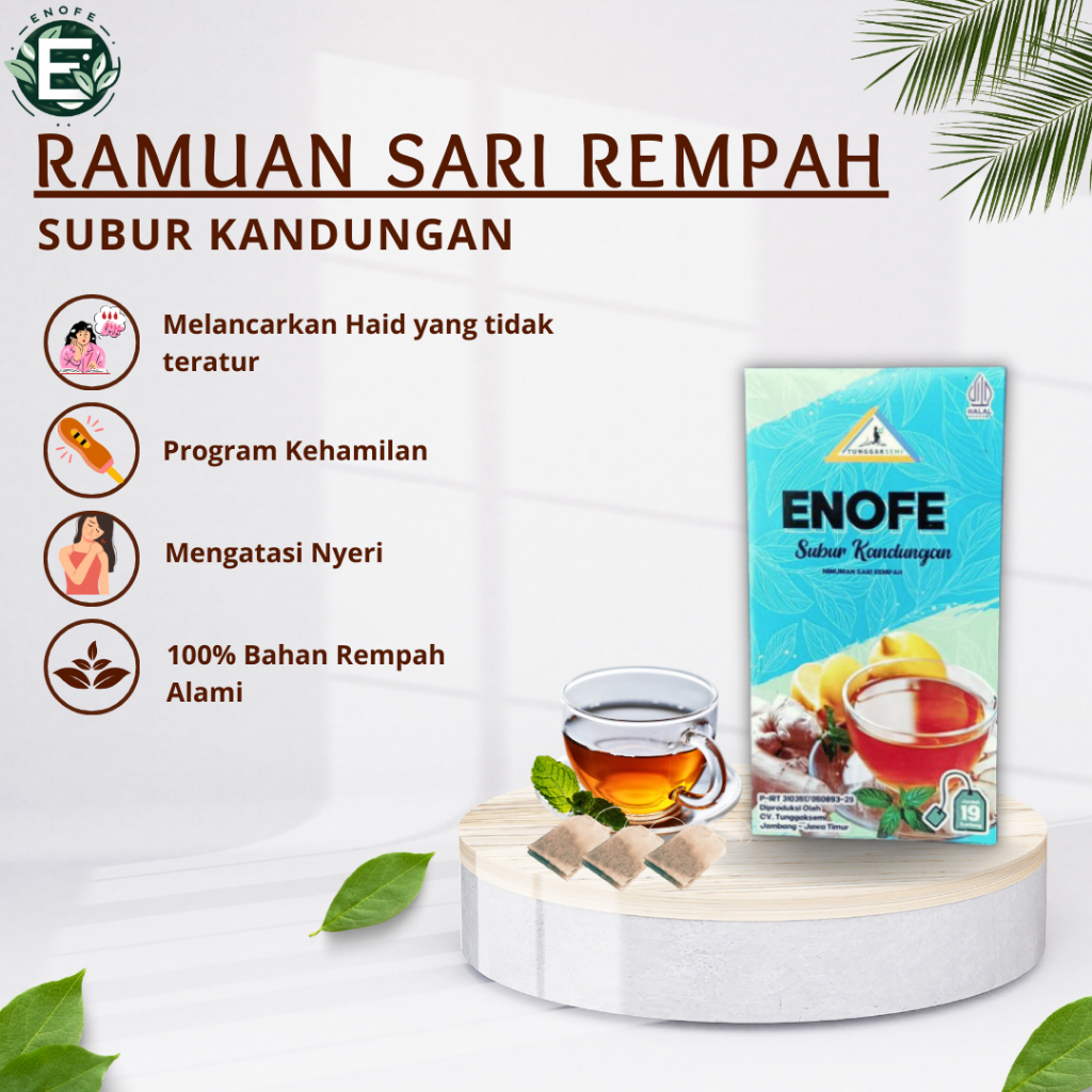 

ENOFE SUBUR KANDUNGAN / PROMIL / KEPUTIHAN / KISTA / SEHAT RAHIM / DETOKS RAHIM / PELANCAR HAID AMPUH / MENGURANGI NYERI HAID