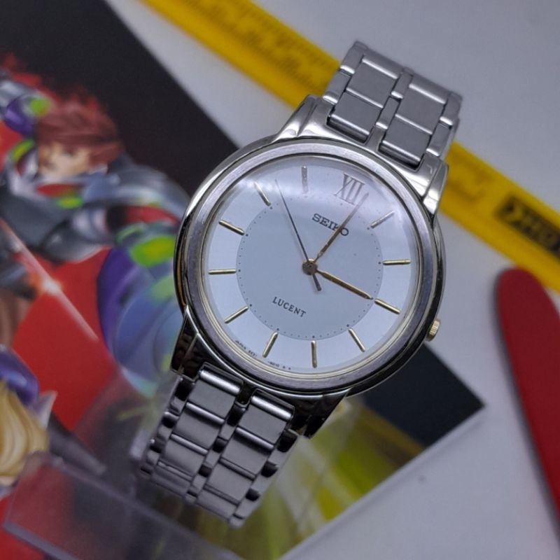 Jam tangan pria original Seiko lucent 5E21 6E90