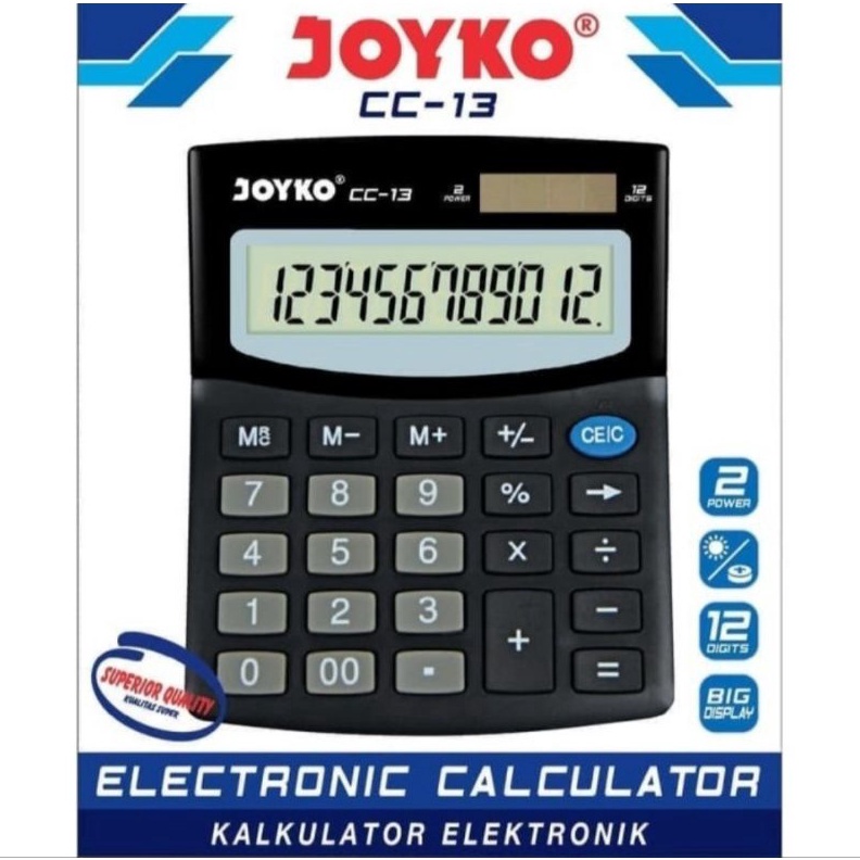 

PRODUK TERBARU JOYKO CC13 Desktop Kalkulator Kalkulator Meja CC13 ORIGINAL Product