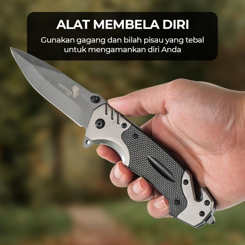pisau lipat boxer knifizer , 440C knifezer