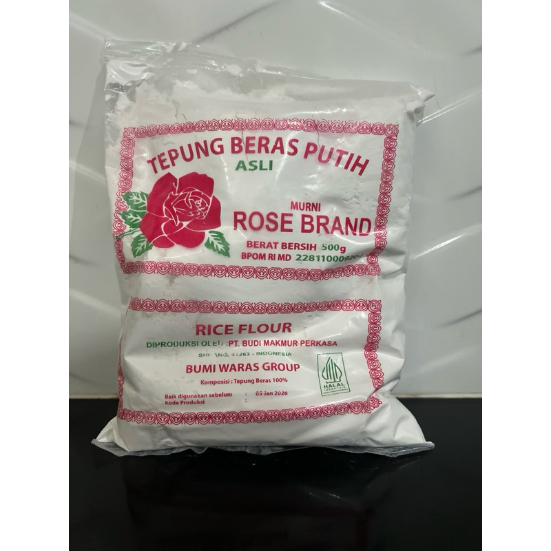

Tepung Beras Rose Brand 500 Gram