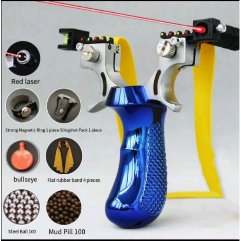 Ketapel Laser / Ketapel Slingshot / Ketapel Plintengan berburu