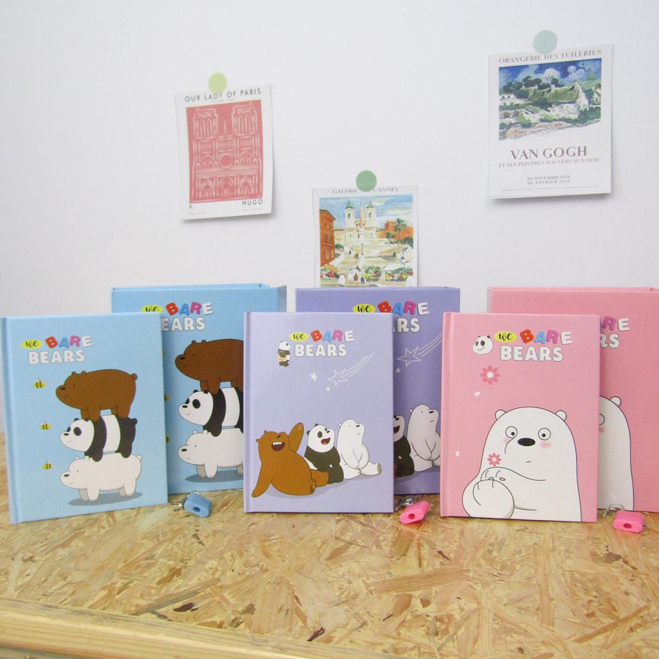 

Dapatkan Diskon Mandicantik Buku gembok a6 gambar WBB we bare bears buku diary beruang teddy READY JAKARTA COD