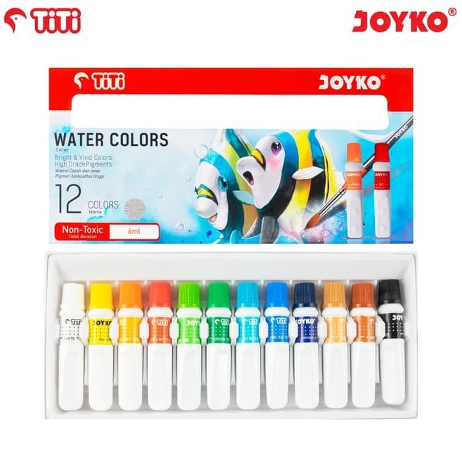 

Grosir Pembelian Water Color Cat Air Joyko TiTi WAC6ML12 Warna Colors