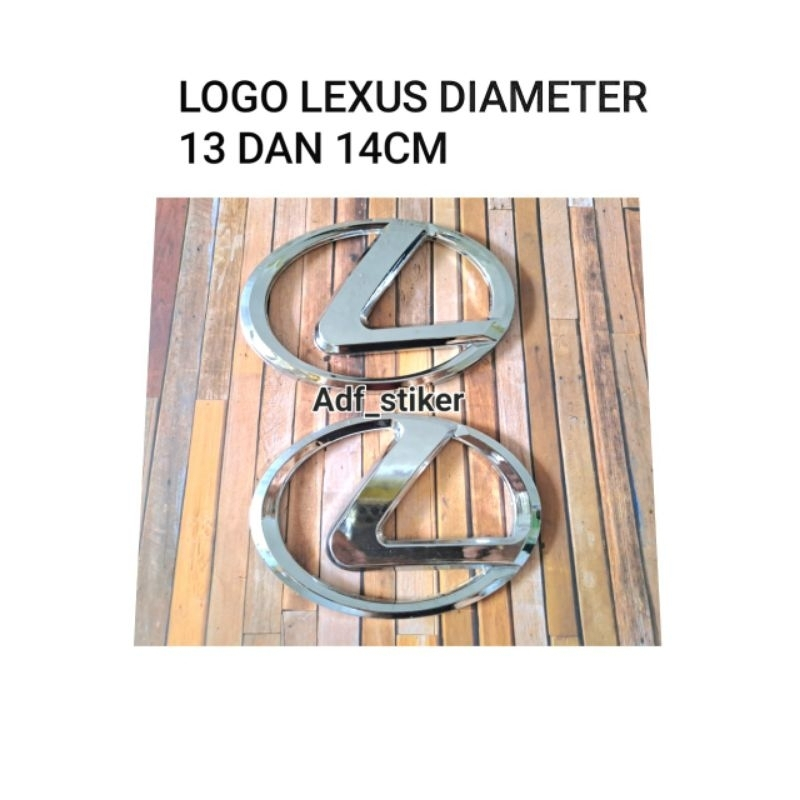 Emblem Logo Lexus depan belakang kuran 13cm dan 14cm / Logo lexus avanza sigra xenia calya universal