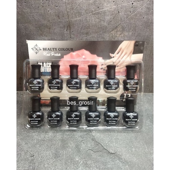 

Pasti Puas Kutek beauty colour hitam papan 12 pcs